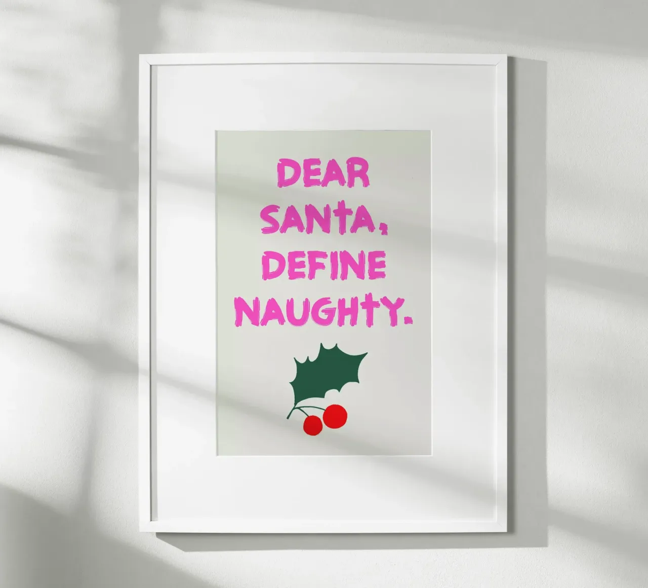 Dear Santa poster da Kubistika