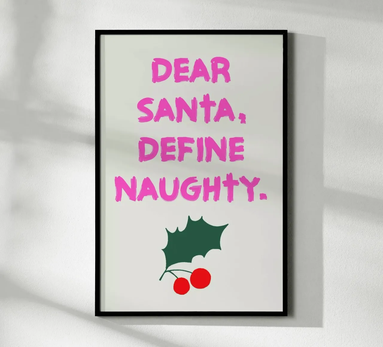 Dear Santa poster da Kubistika