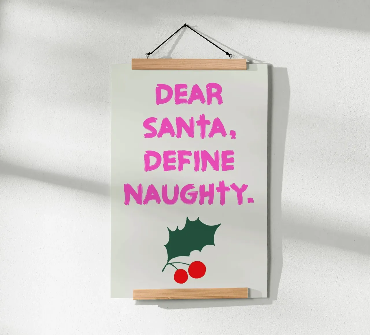 Dear Santa poster da Kubistika