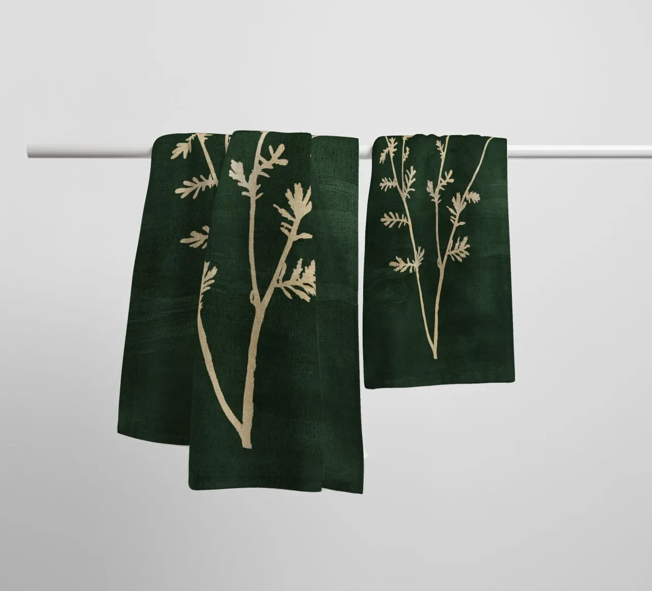 Abstract Botanical no. 10 towel by adrianooliveira