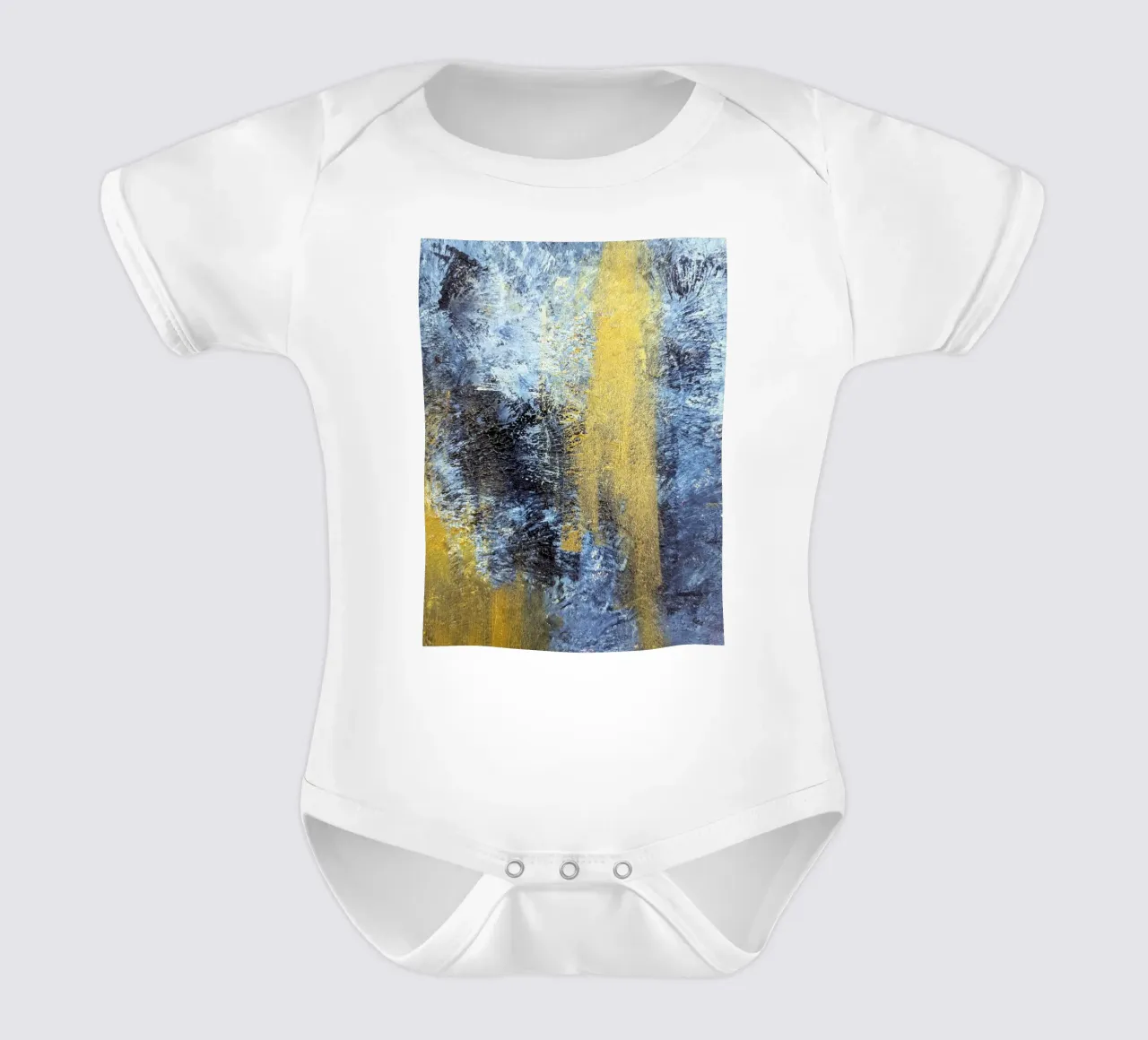 Ocean 2 short-sleeve baby romper by sum2proveDesign
