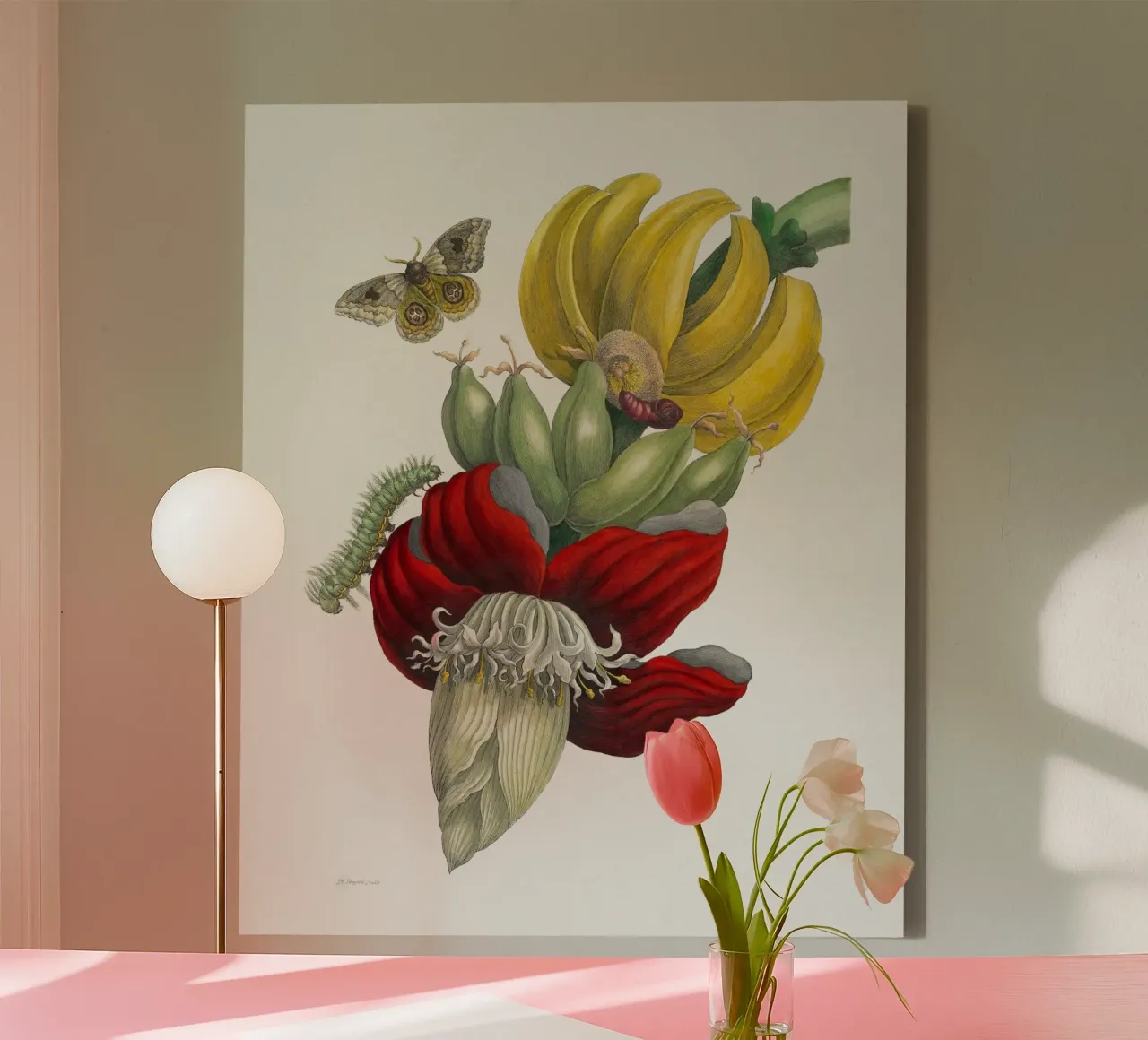 Inflorescence of Banana toile de vintageshop