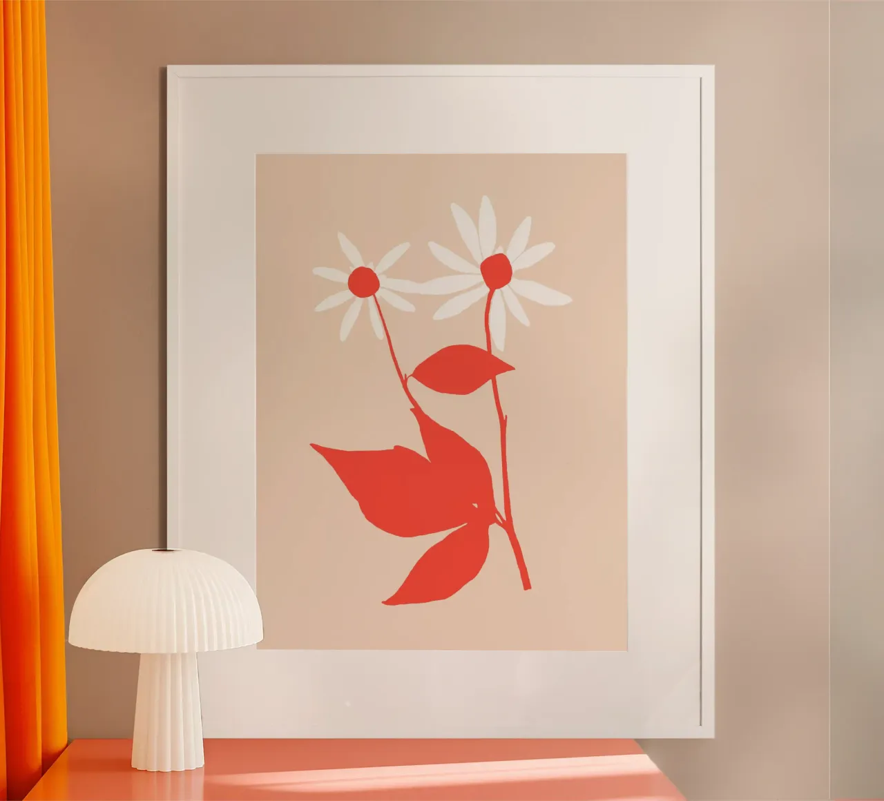 Rudbeckia Flower - Coral poster da adrianooliveira