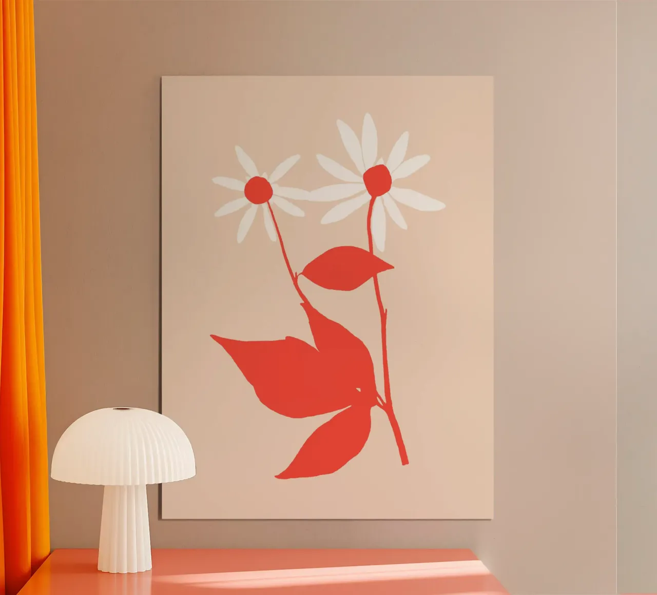 Rudbeckia Flower - Coral poster da adrianooliveira