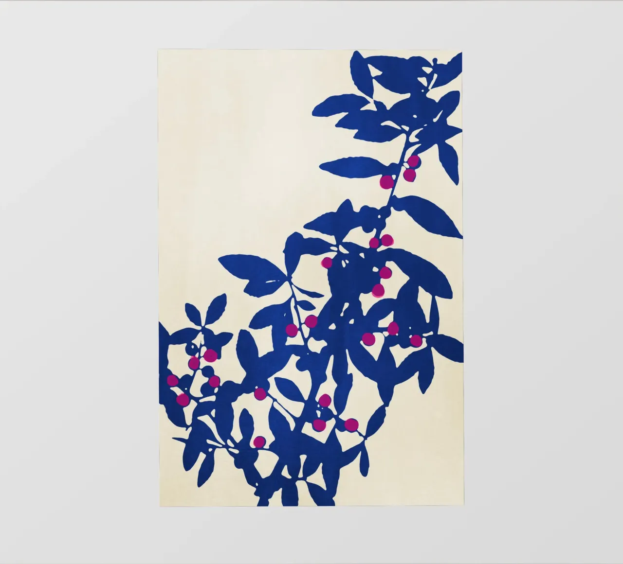 Abstract Botanical no. 1 Blue photo wallpaper by adrianooliveira