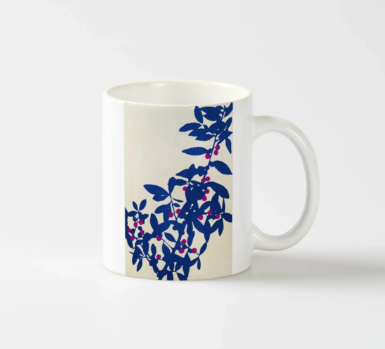 Abstract Botanical no. 1 Blue tazza in ceramica da adrianooliveira