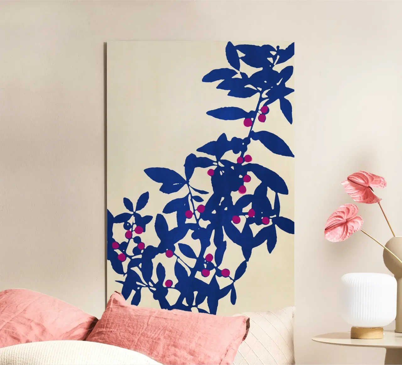 Abstract Botanical no. 1 Blue alluminio dibond da adrianooliveira