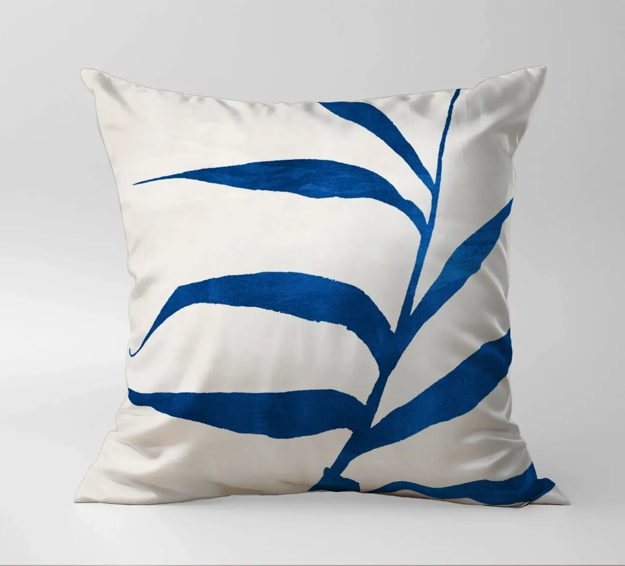 Abstract Botanical no. 2 Blue cuscino da adrianooliveira