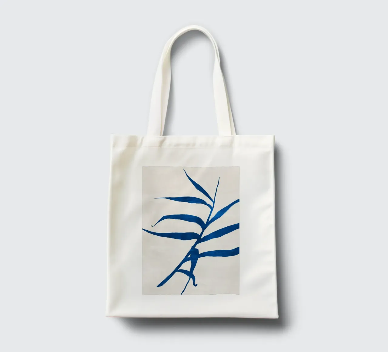 Abstract Botanical no. 2 Blue borsa in juta da adrianooliveira