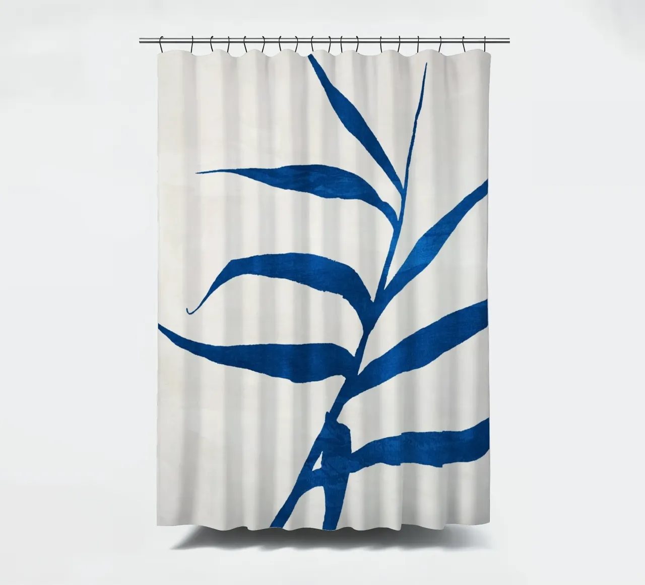 Abstract Botanical no. 2 Blue rideau de douche de adrianooliveira