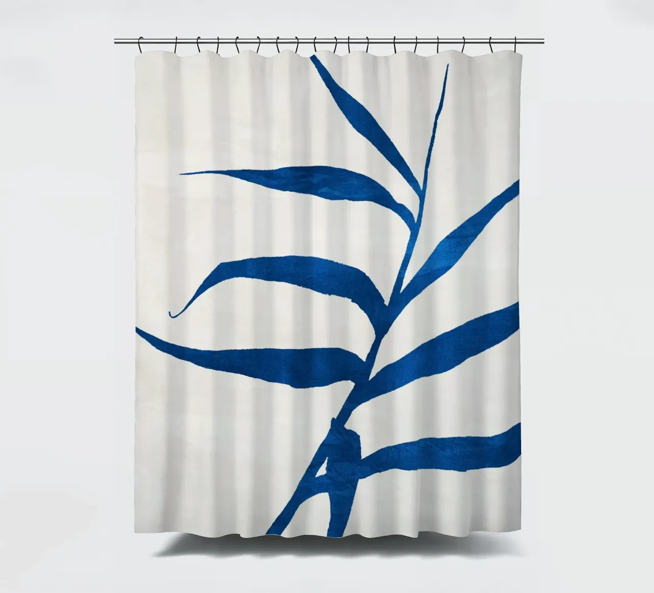 Abstract Botanical no. 2 Blue rideau de douche de adrianooliveira