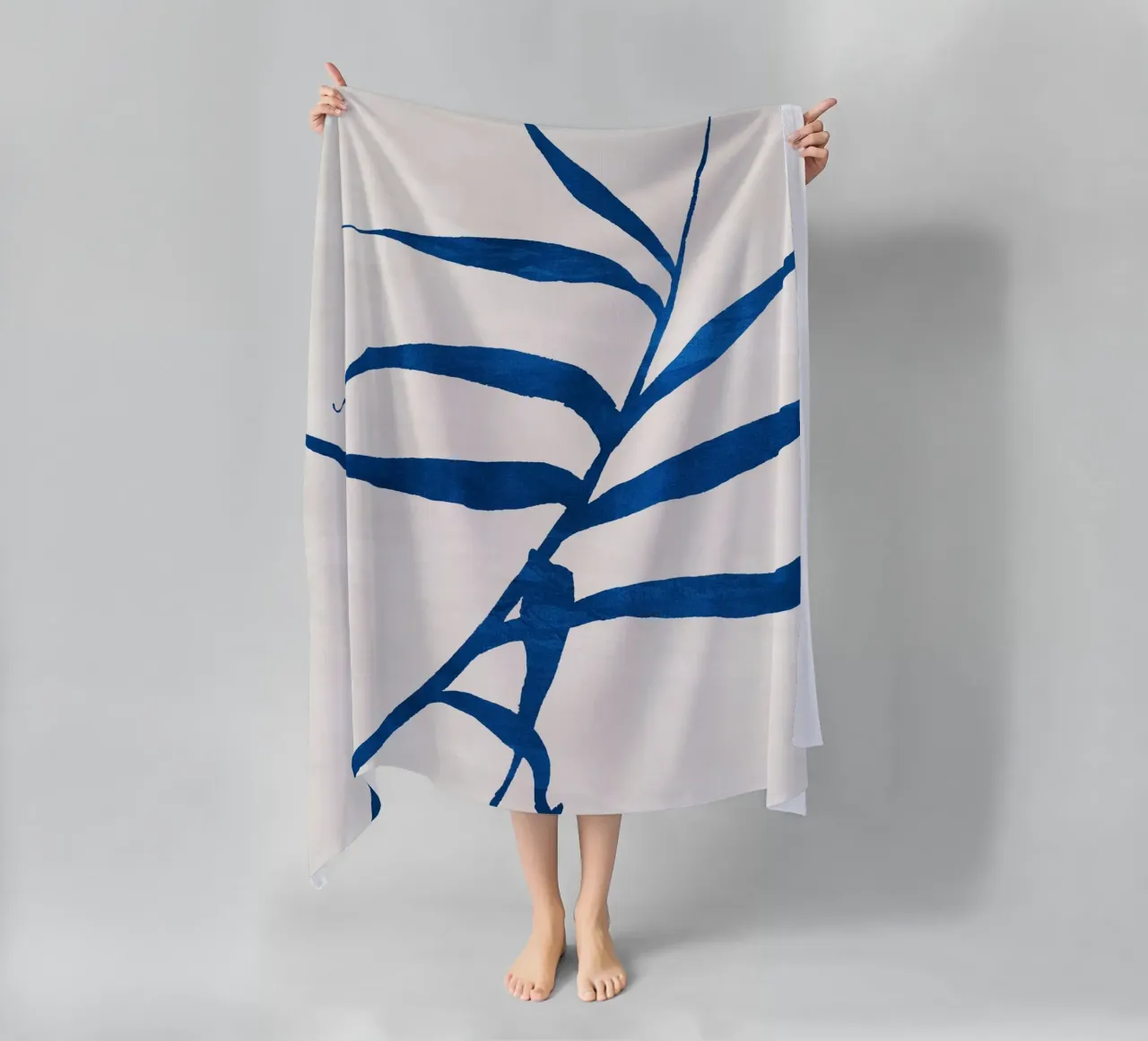 Abstract Botanical no. 2 Blue telo mare da adrianooliveira