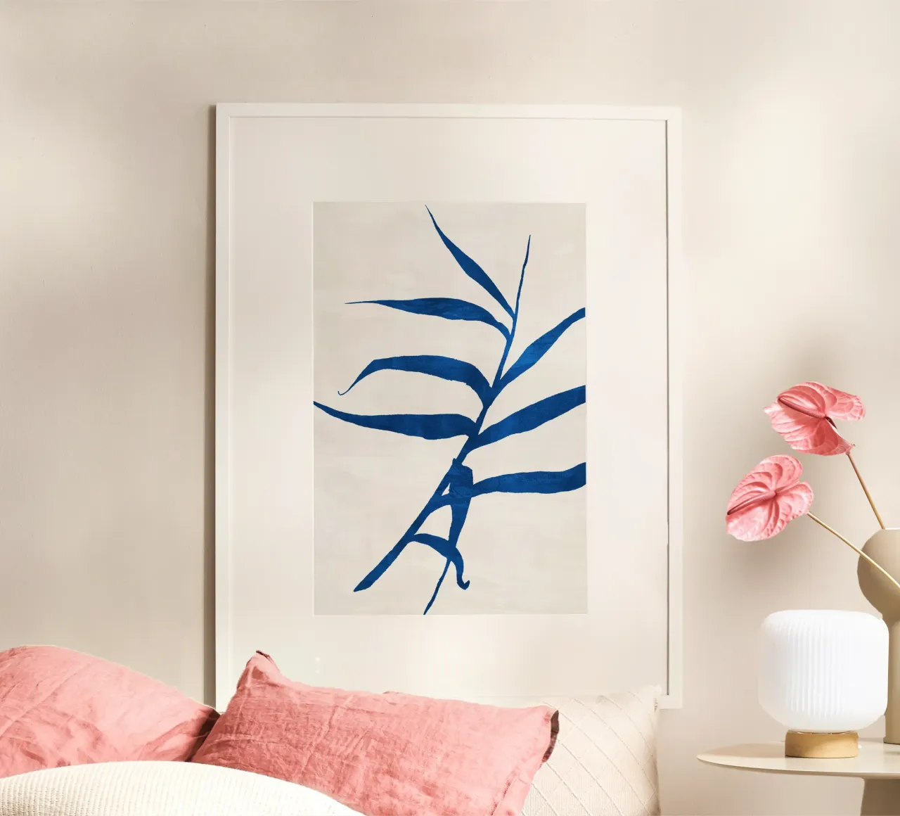 Abstract Botanical no. 2 Blue carta hahnemühle da adrianooliveira