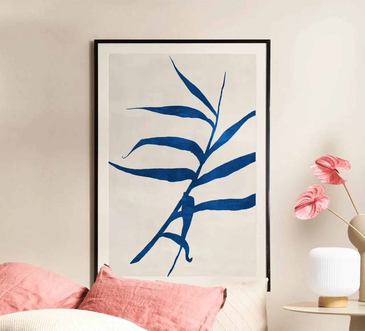 Abstract Botanical no. 2 Blue carta hahnemühle da adrianooliveira