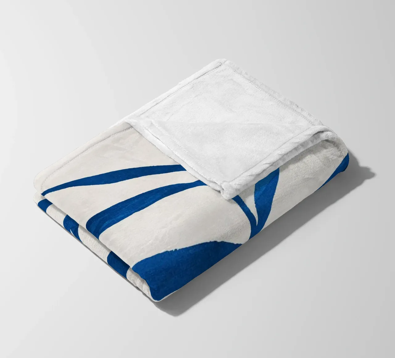 Abstract Botanical no. 2 Blue coperta in pile da adrianooliveira