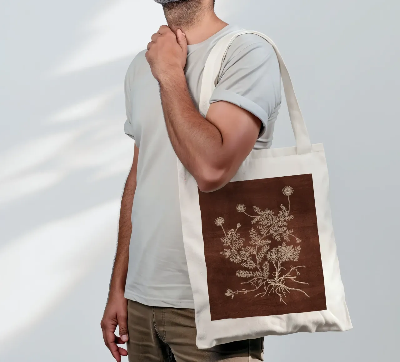 Chamomile borsa in juta da adrianooliveira