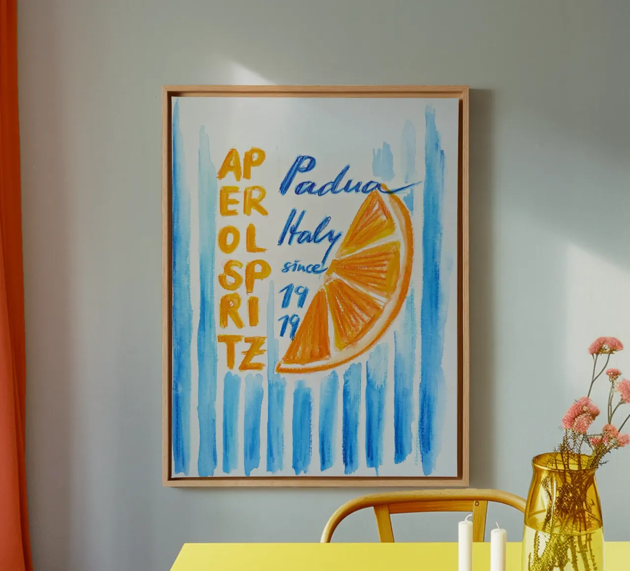 Aperol Spritz 1919 canvas met Baklijst van sum2proveDesign