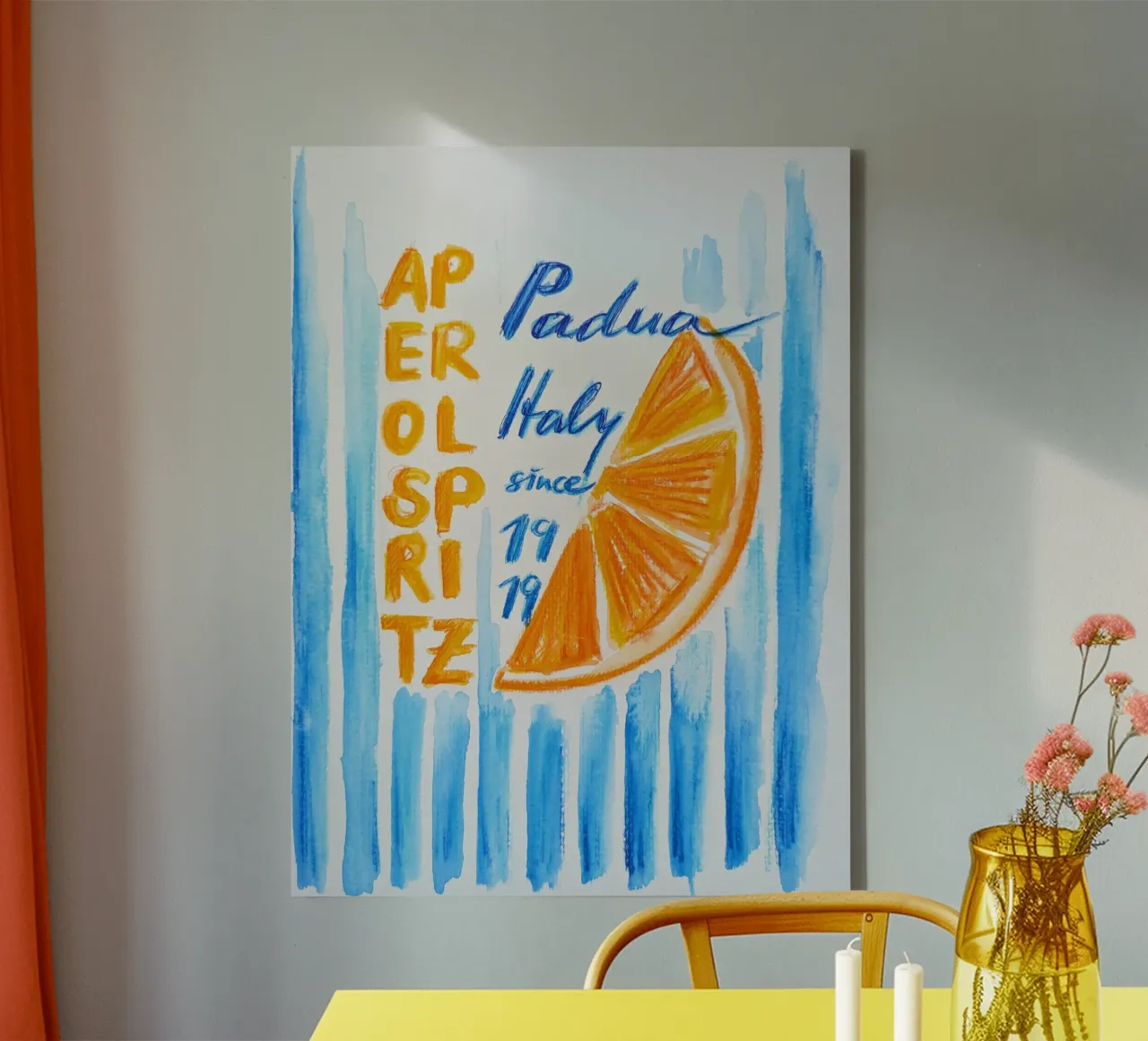 Aperol Spritz 1919 canvas met Baklijst van sum2proveDesign
