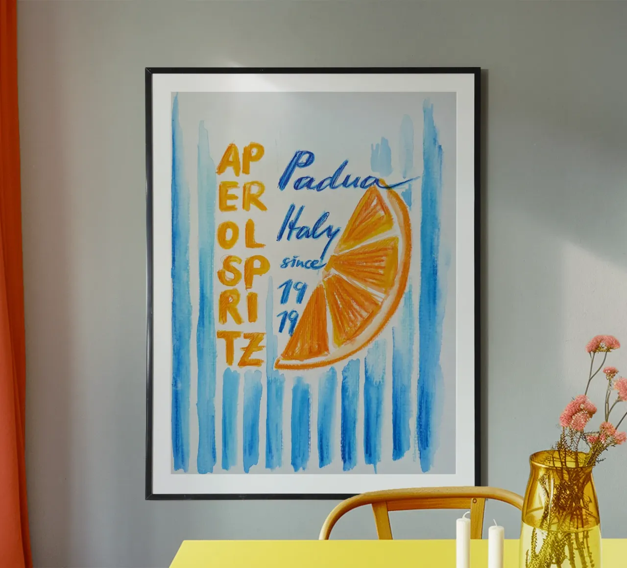 Aperol Spritz 1919 poster con telaio in plastica da sum2proveDesign