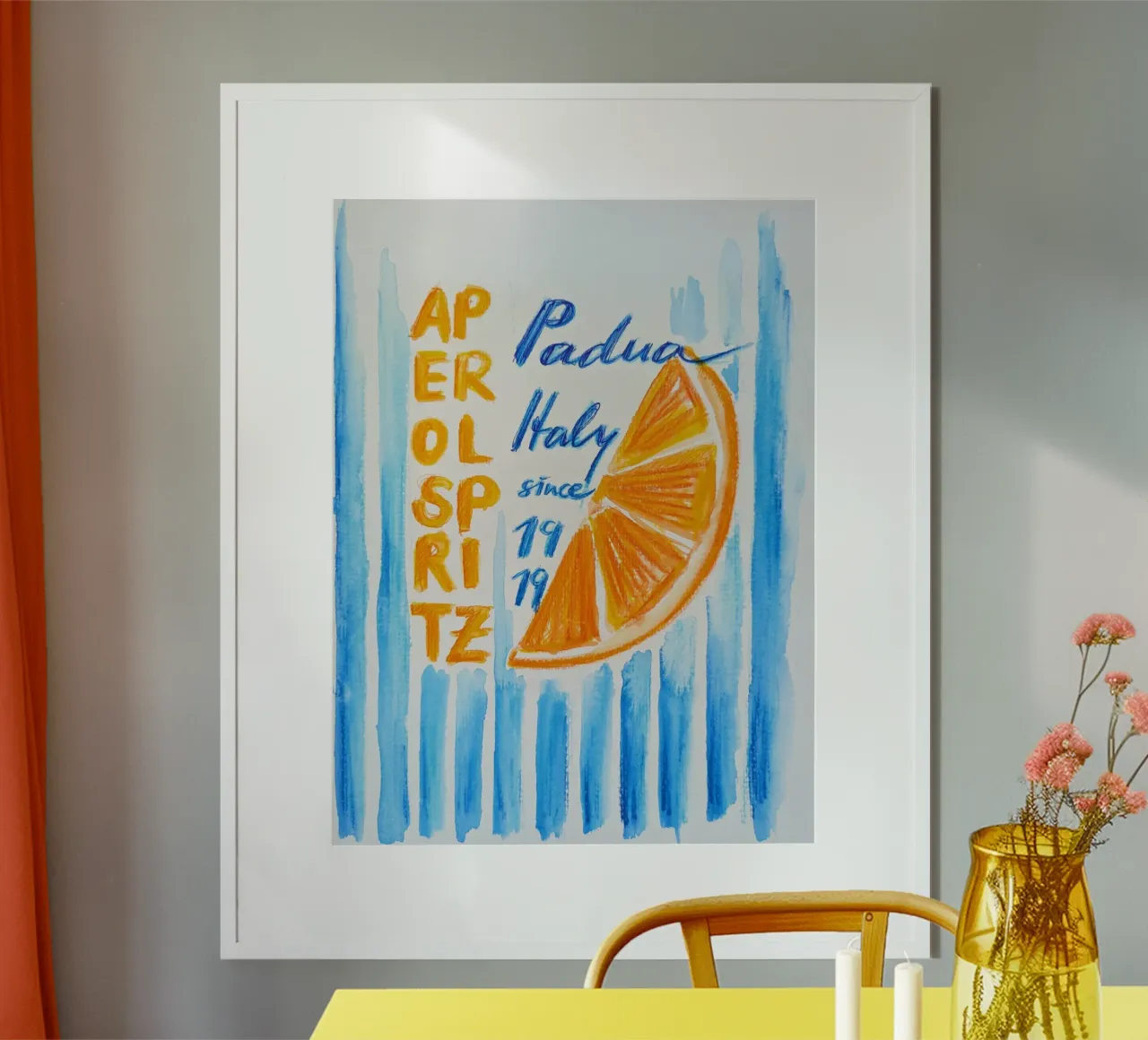 Aperol Spritz 1919 poster con telaio in plastica da sum2proveDesign