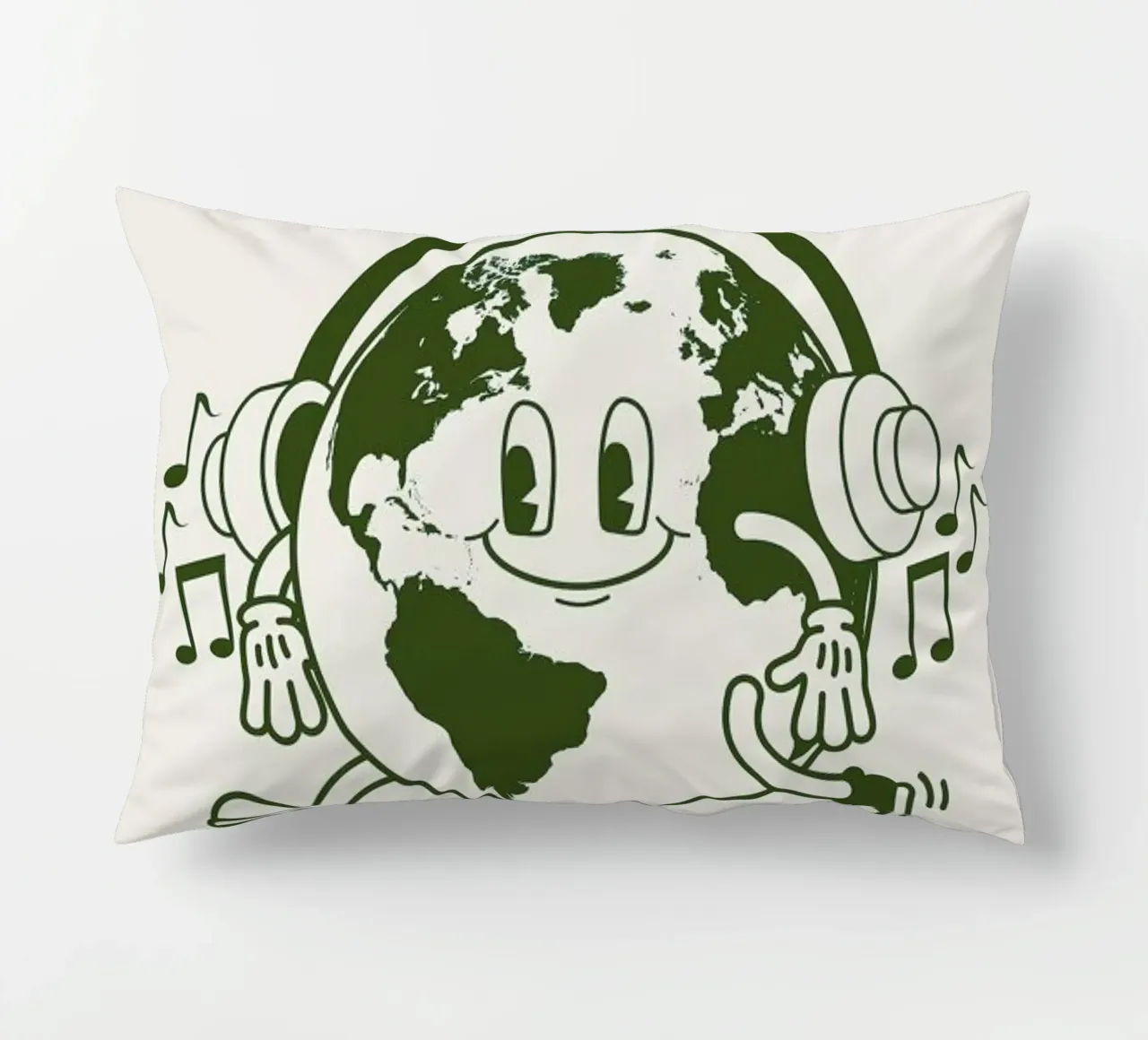 Earth Has Music For Those Who Listen cuscino da cafelab