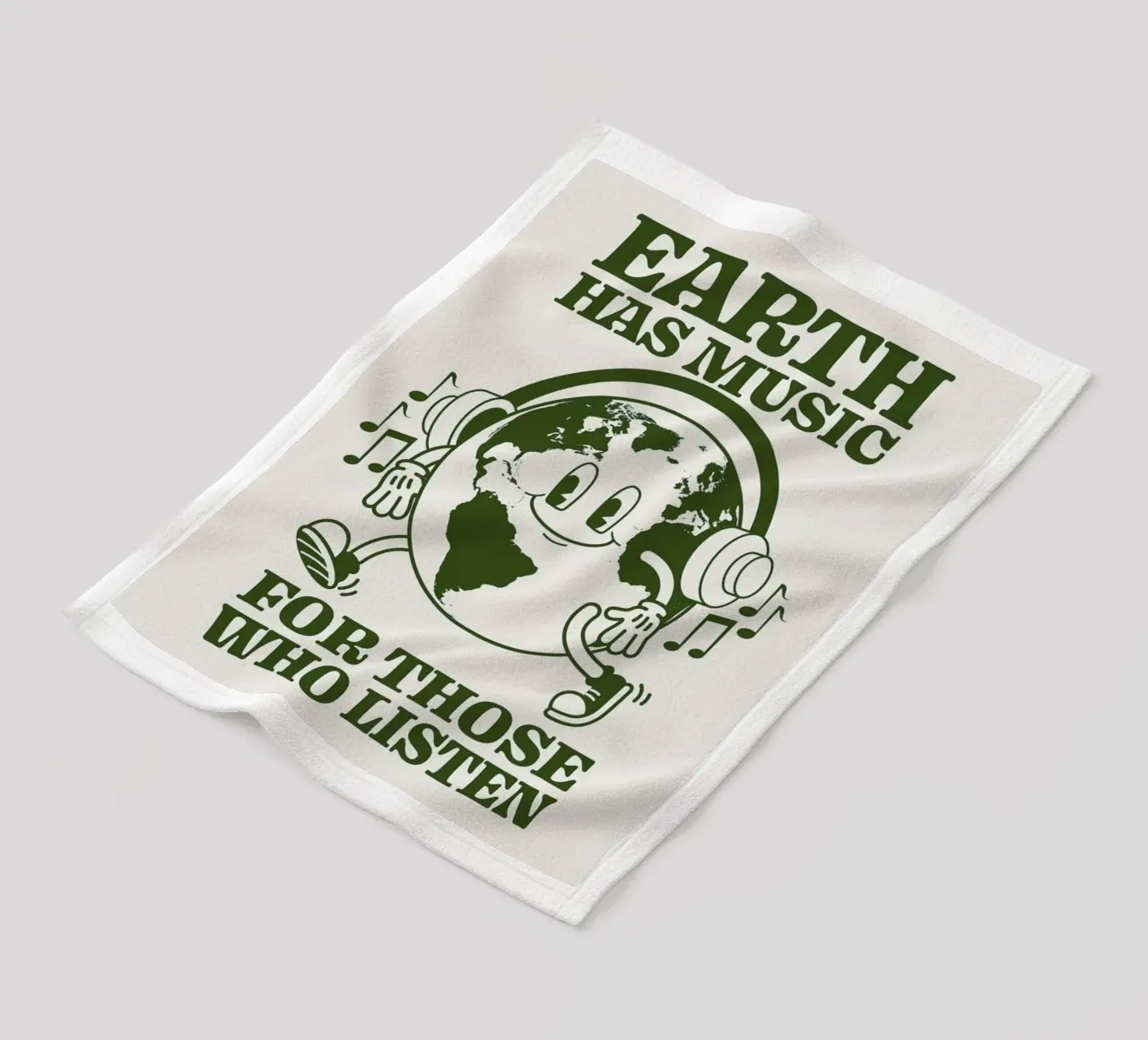 Earth Has Music For Those Who Listen coperta in pile da cafelab