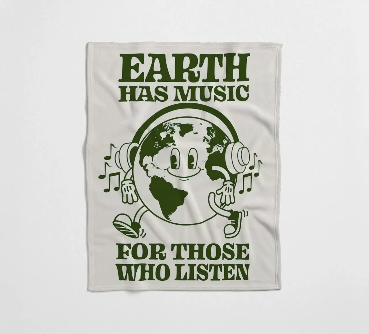 Earth Has Music For Those Who Listen coperta in pile da cafelab