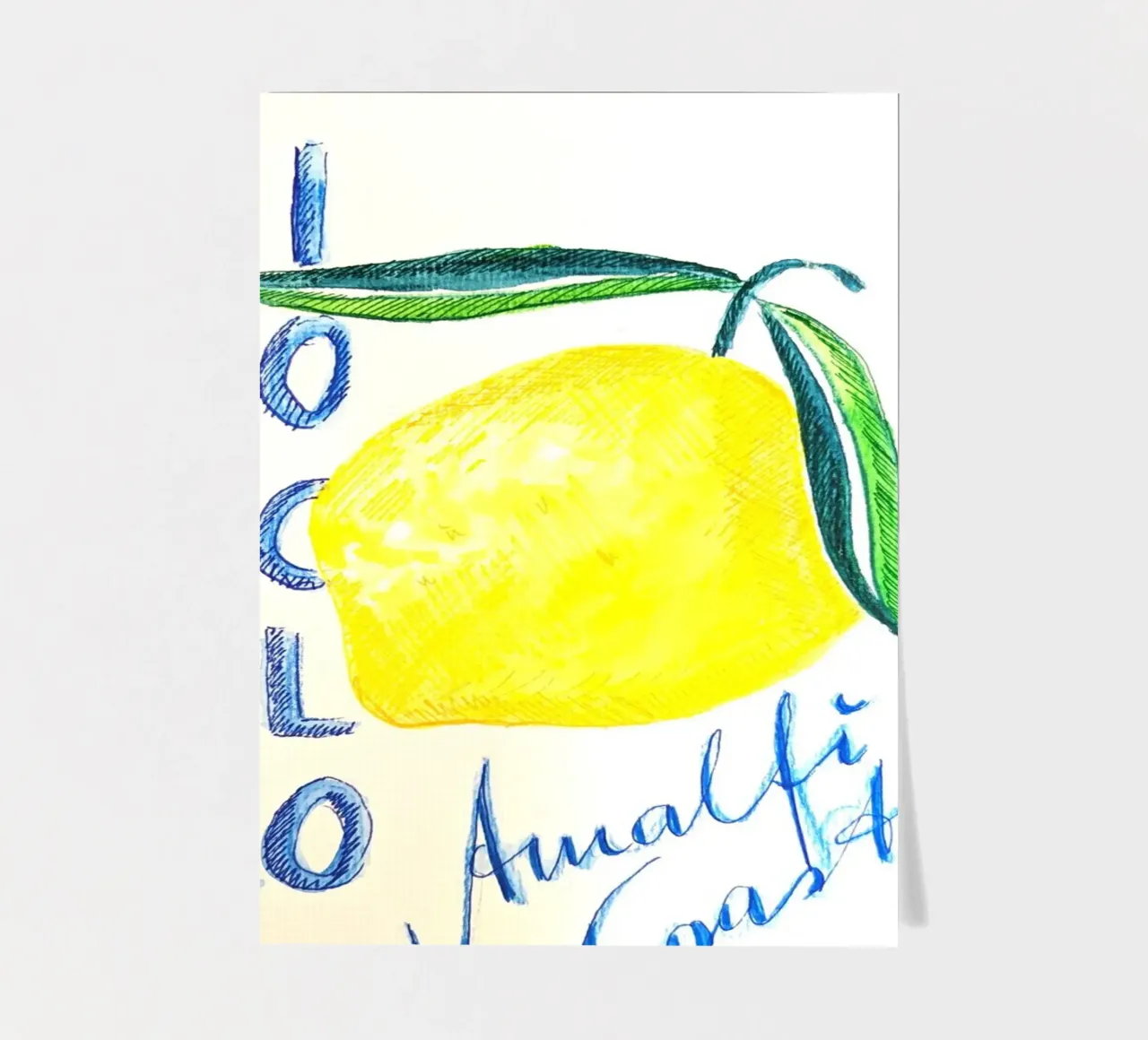 Limoncello Amalfi Coast sticker sheet by sum2proveDesign