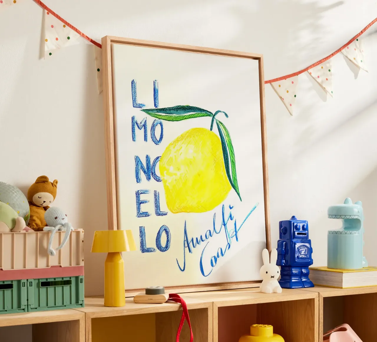 Limoncello Amalfi Coast canvas met Baklijst van sum2proveDesign