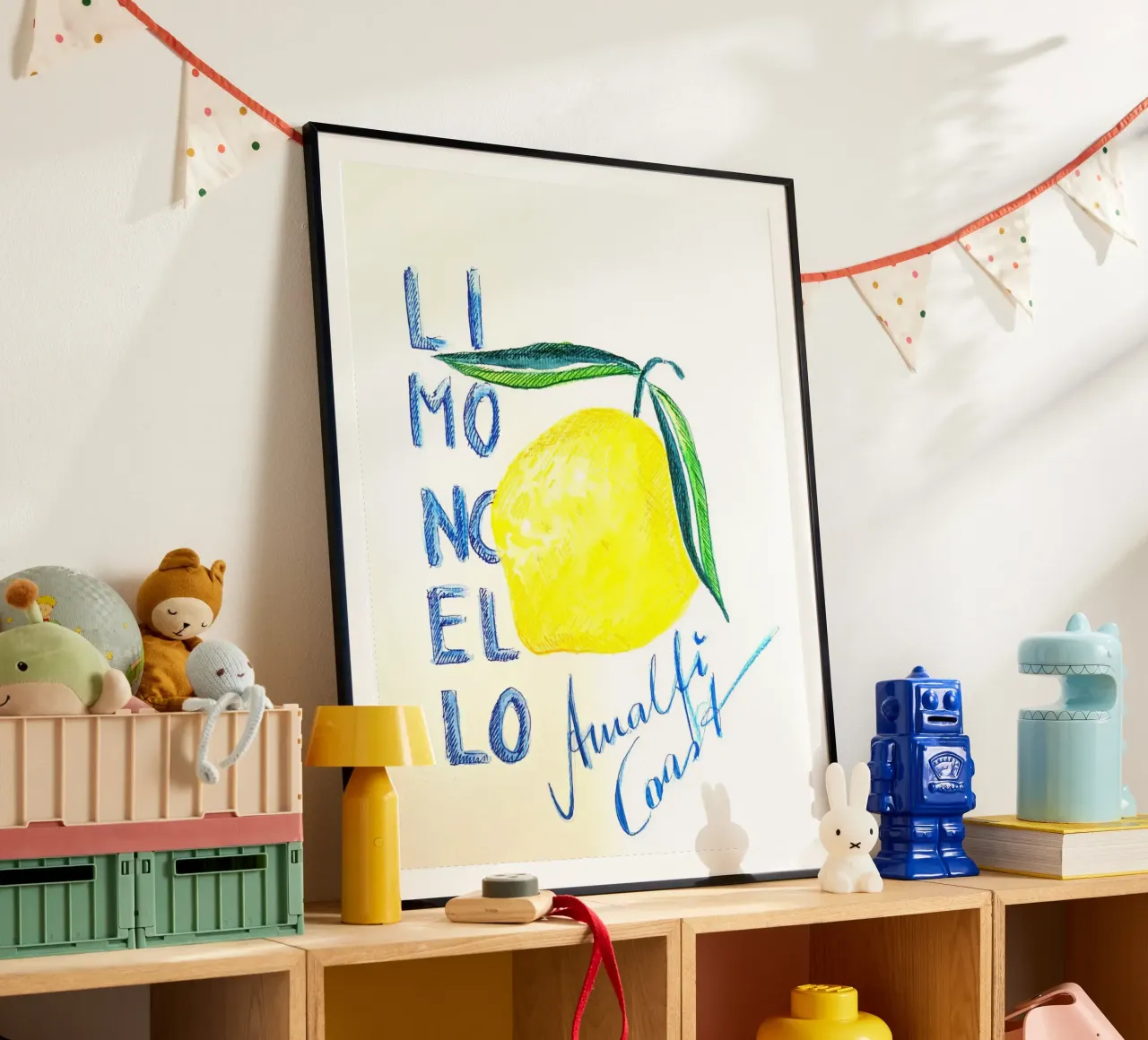 Limoncello Amalfi Coast poster con telaio in legno da sum2proveDesign