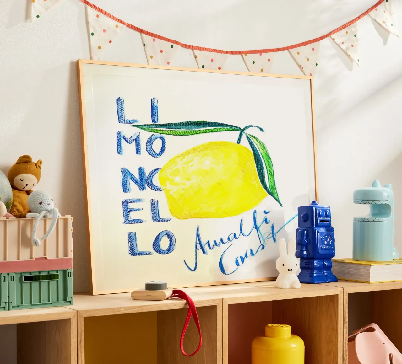 Limoncello Amalfi Coast poster con telaio in legno da sum2proveDesign