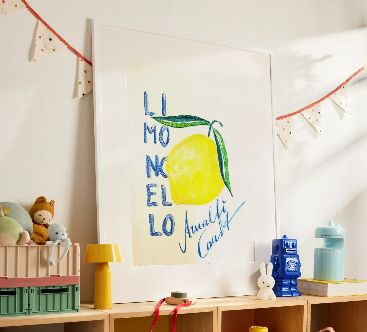 Limoncello Amalfi Coast poster con telaio in legno da sum2proveDesign