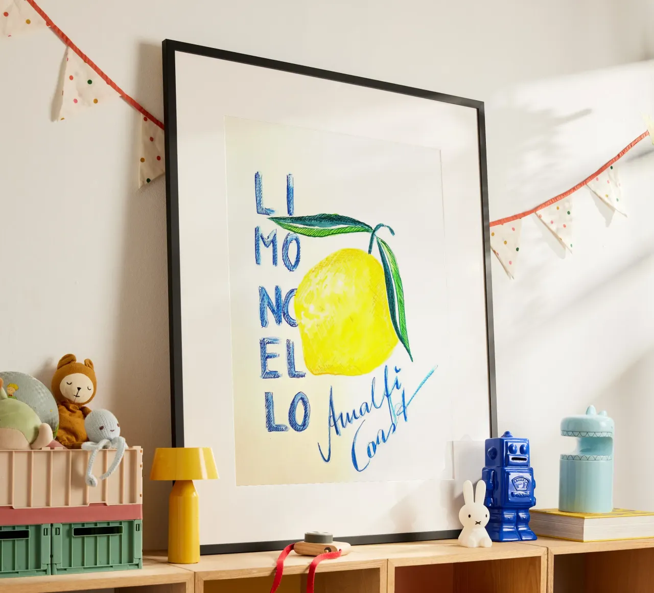 Limoncello Amalfi Coast poster con telaio in legno da sum2proveDesign