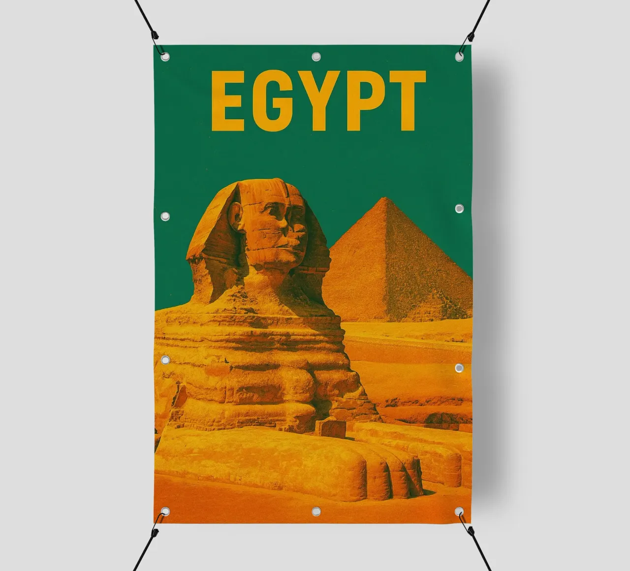 Vintage Pyramids and Sphinx of Giza, Egypt telo in pvc da Vintage Travelers
