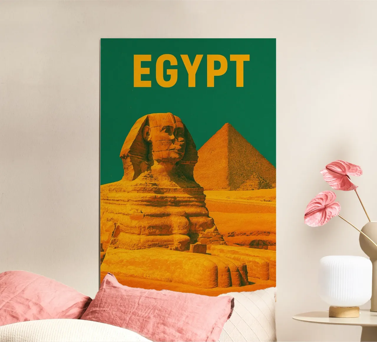 Vintage Pyramids and Sphinx of Giza, Egypt carta hahnemühle da Vintage Travelers