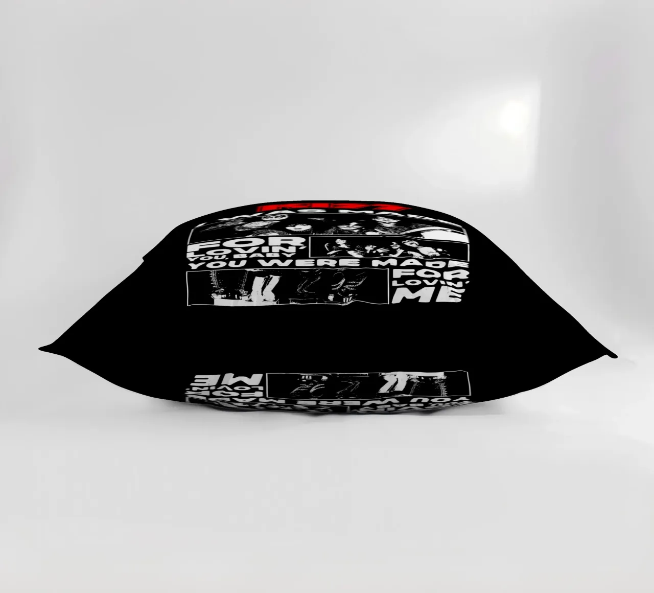 Kiss - Heavy Metal decorative cushion by Deepness