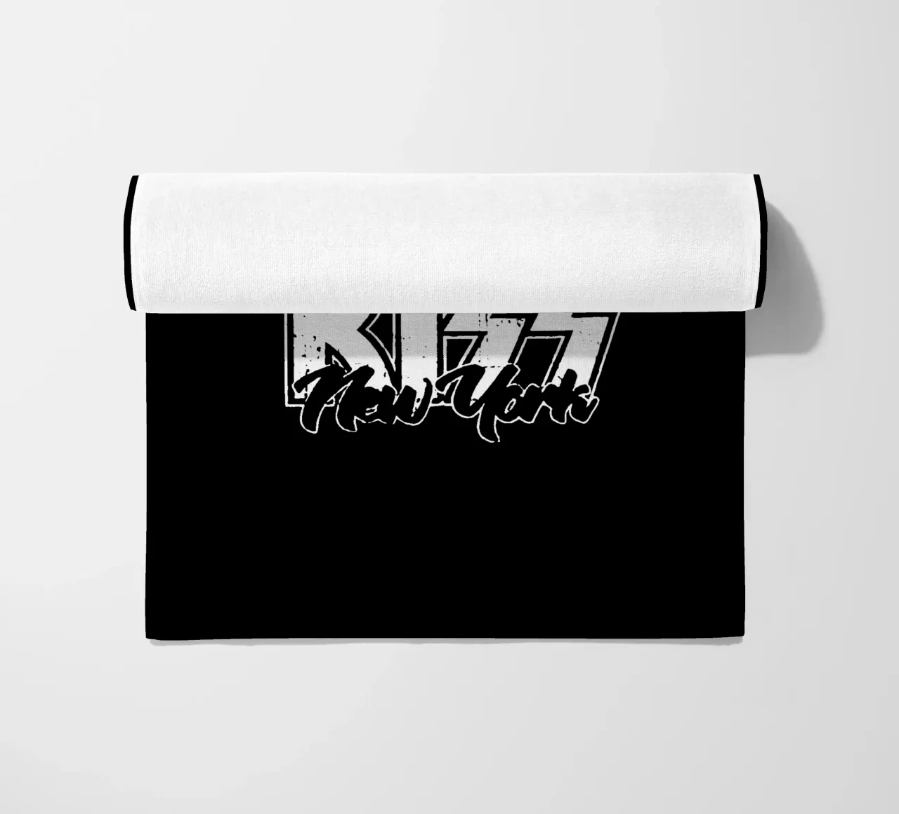 Kiss - Face Silhouette serviette de plage de Deepness