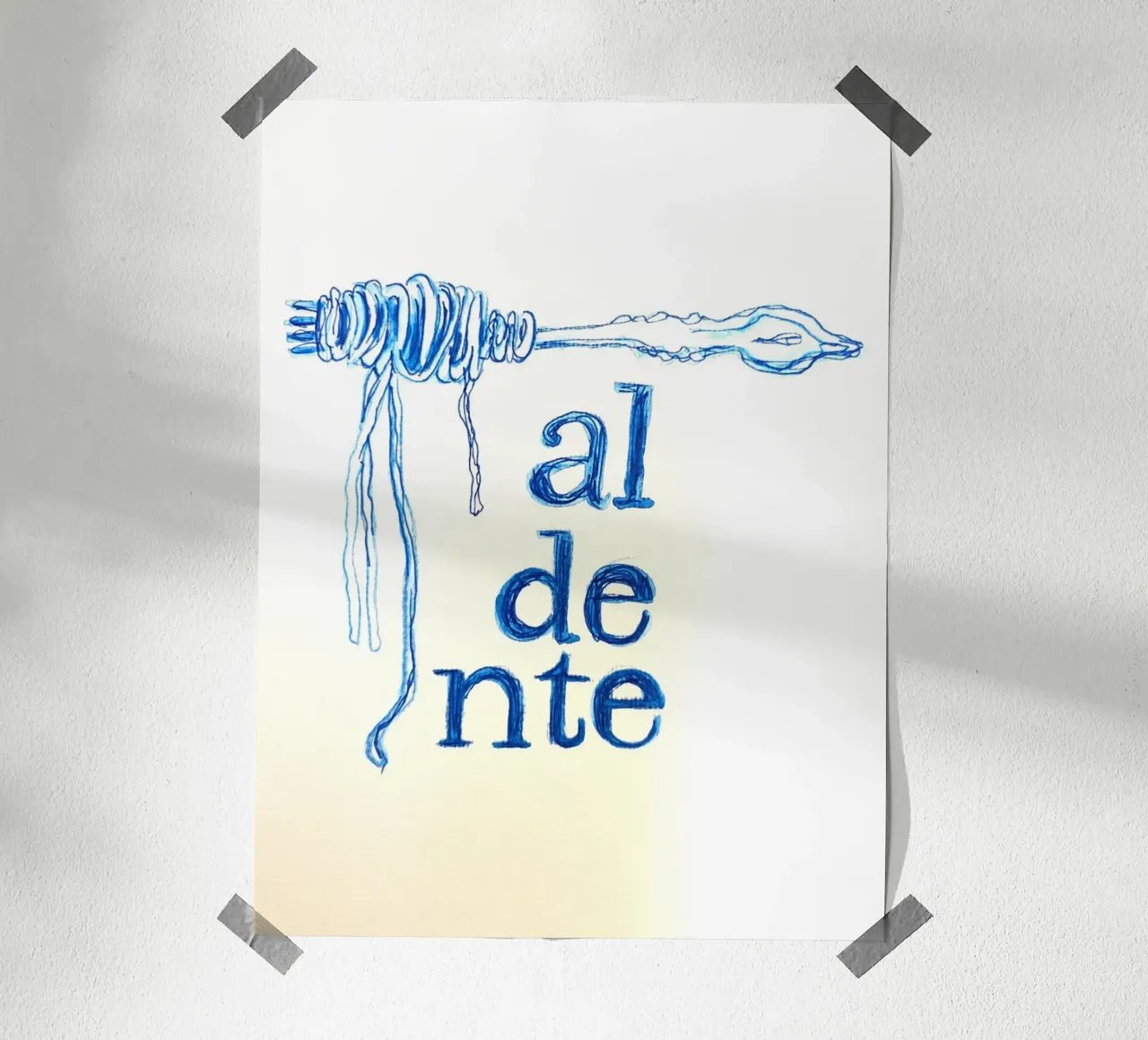 al dente poster con telaio in plastica da sum2proveDesign