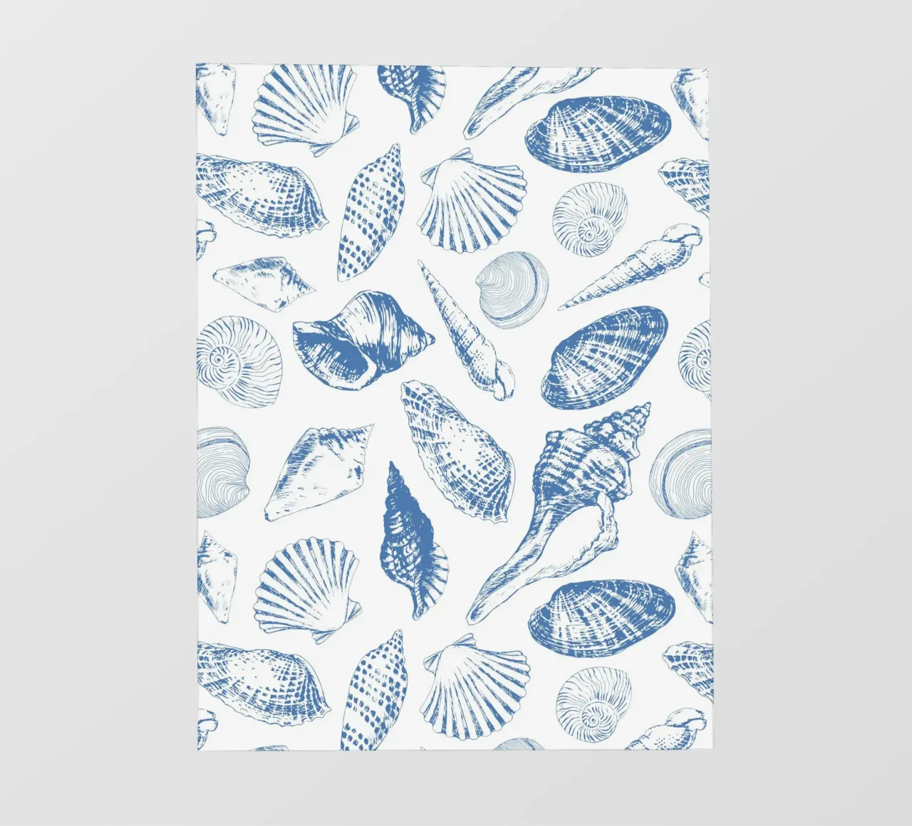 Creature subacquee tropicali in blu e bianco pellicola backlit da Painted Nature