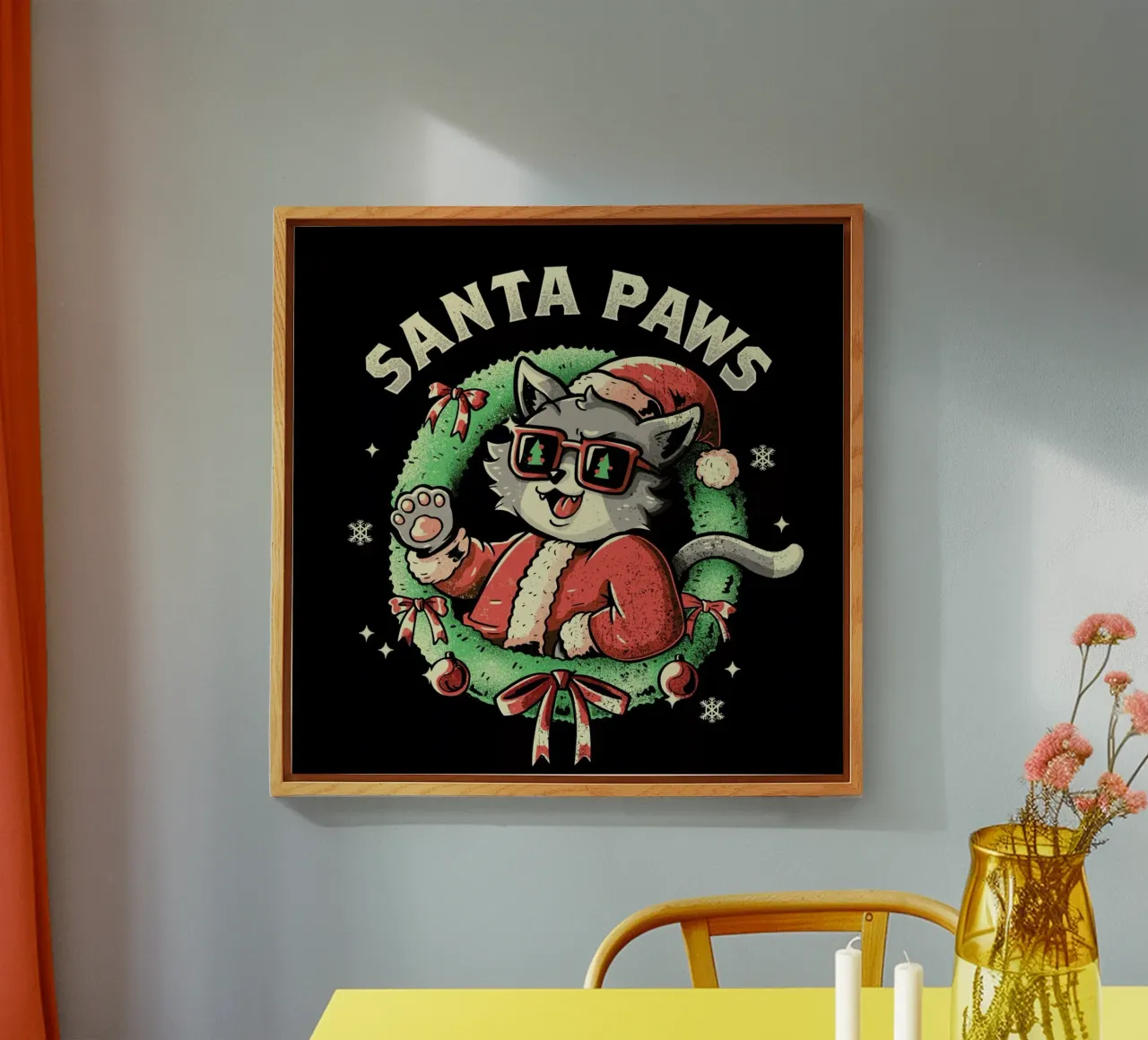 Santa Paws plexiglass da Tobe Fonseca