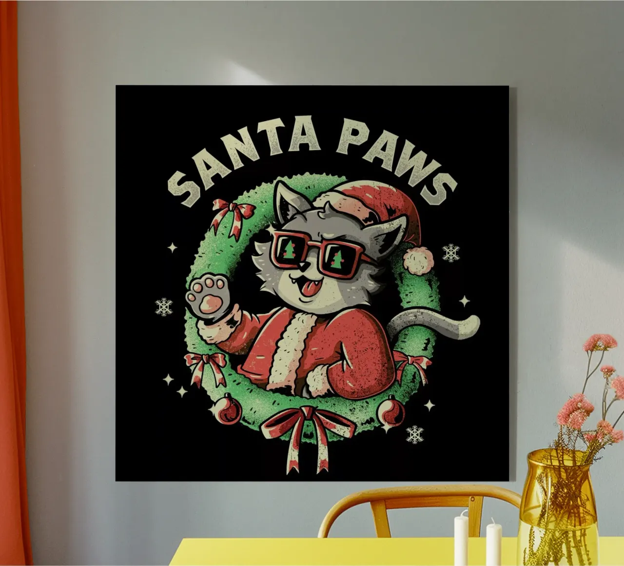 Santa Paws plexiglass da Tobe Fonseca