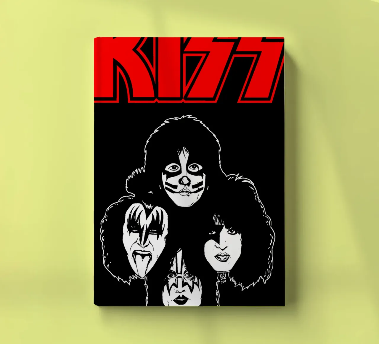 Kiss - Face Rock Band notebook by Deepness