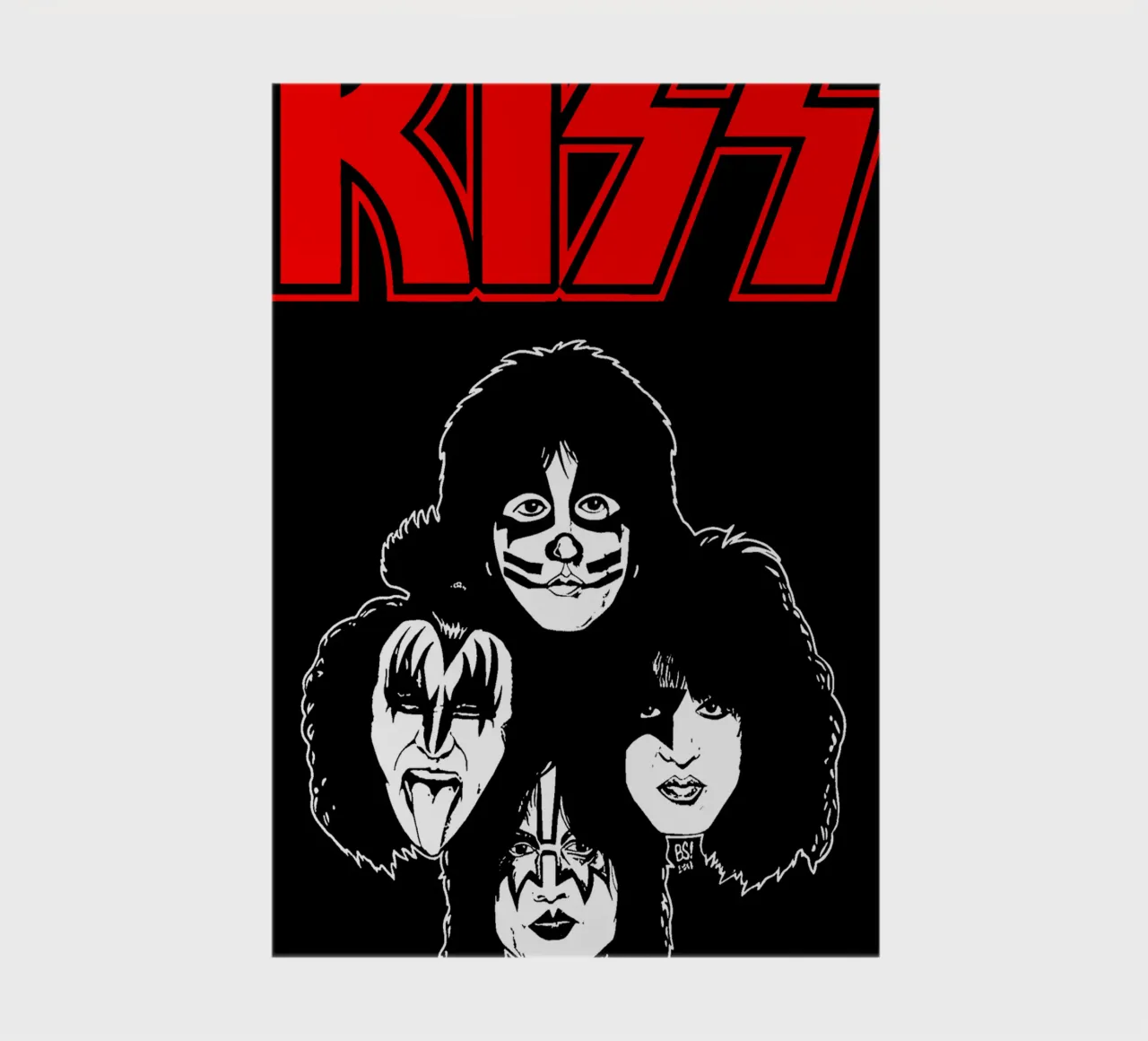 Kiss - Face Rock Band notebook by Deepness