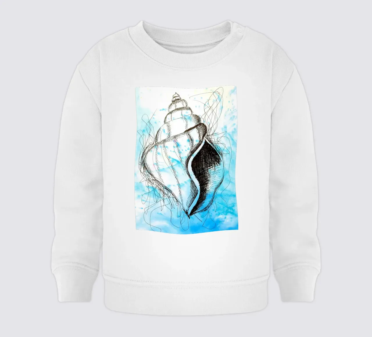 Seashell baby sweatshirt by sum2proveDesign