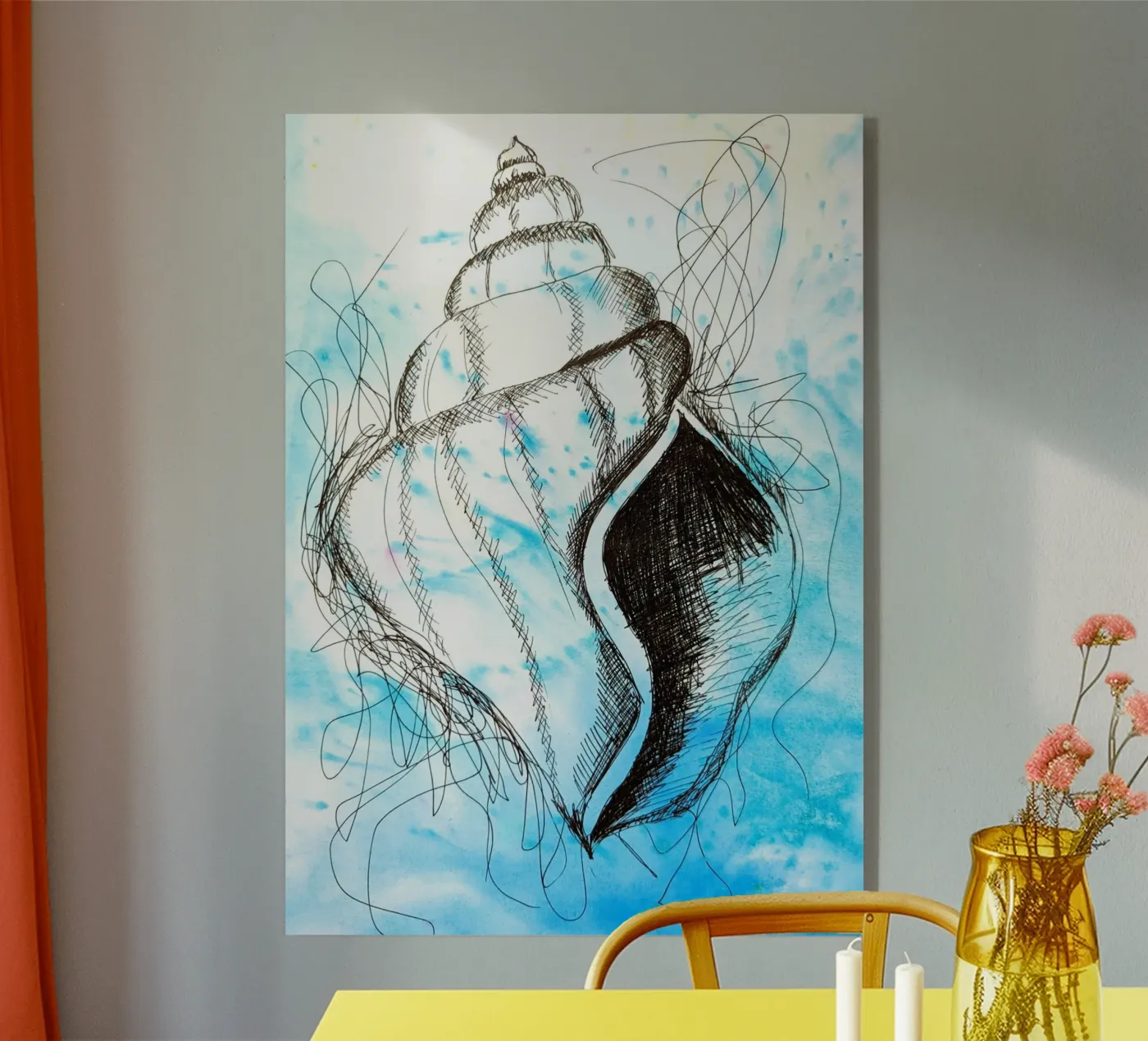 Seashell acrylic glass by sum2proveDesign