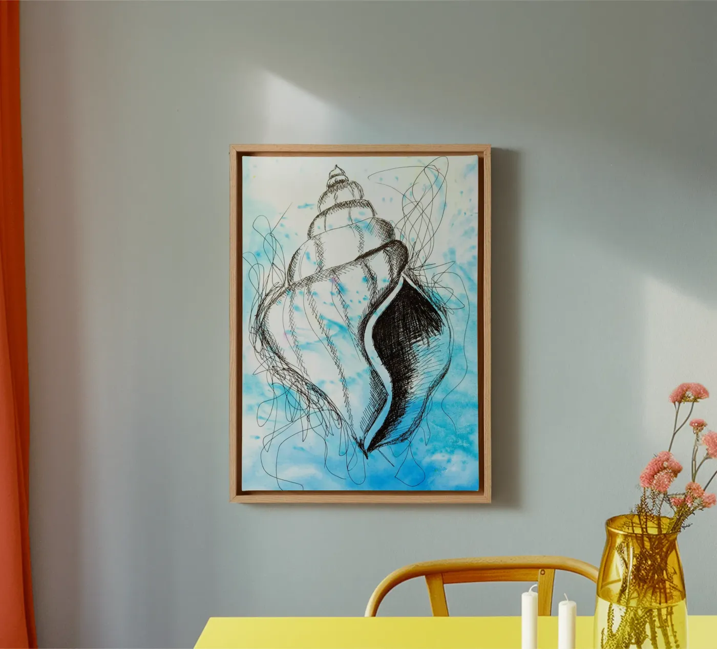 Seashell canvas by sum2proveDesign