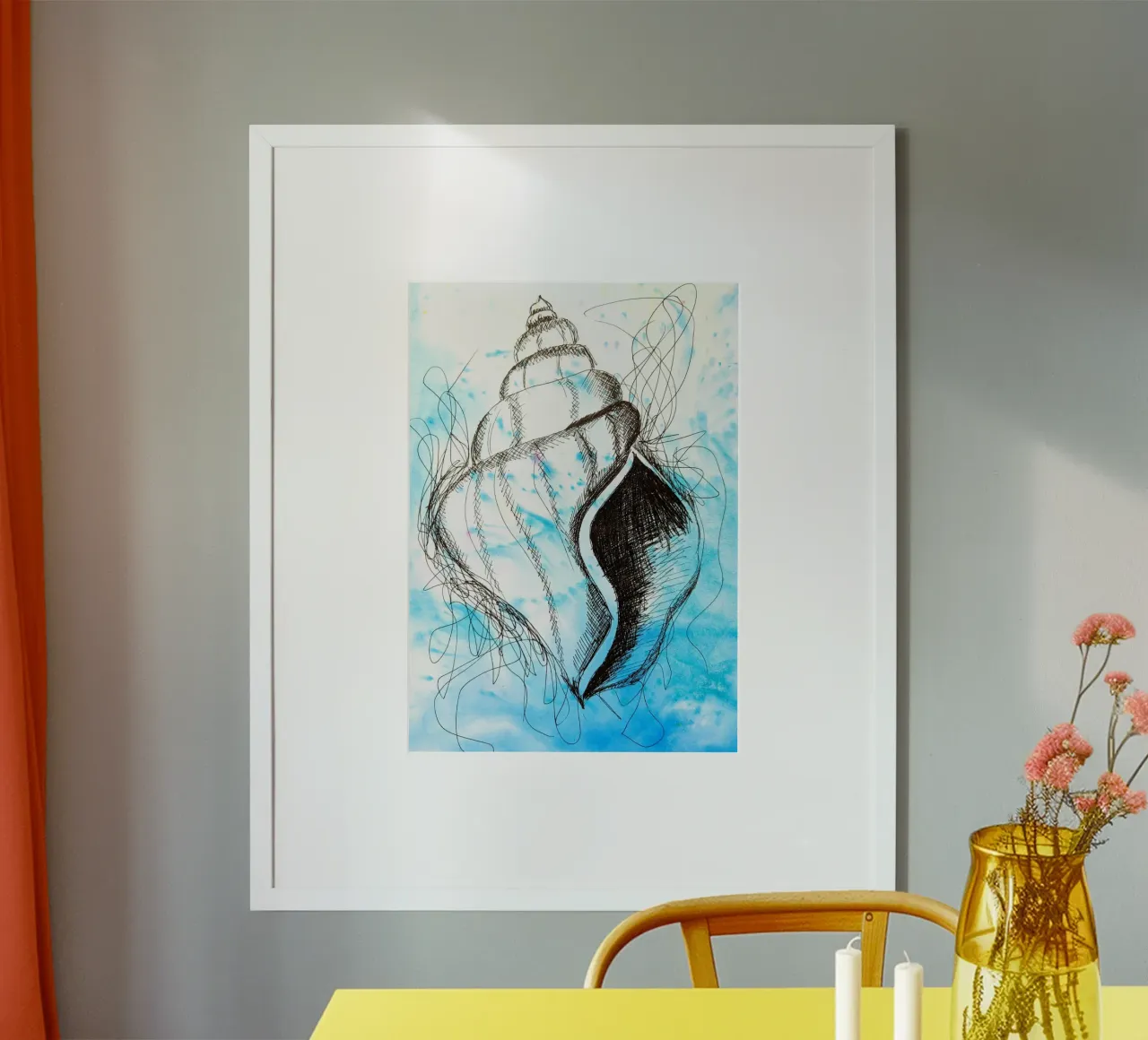 Seashell poster by sum2proveDesign