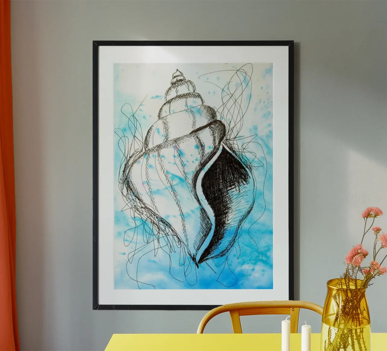 Seashell poster by sum2proveDesign