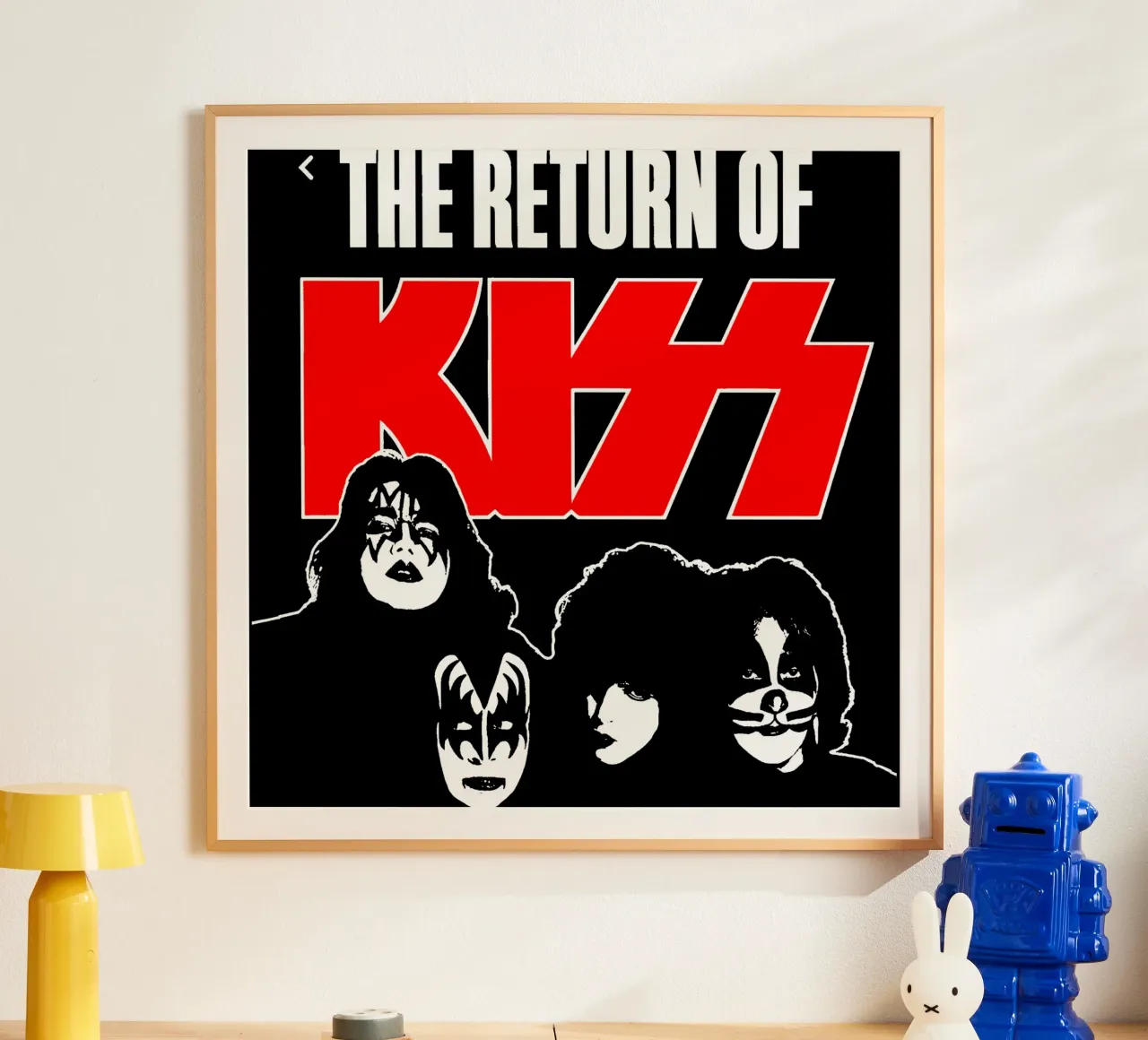 Kiss - Heavy Metal Genre poster met kunststof frame van Deepness