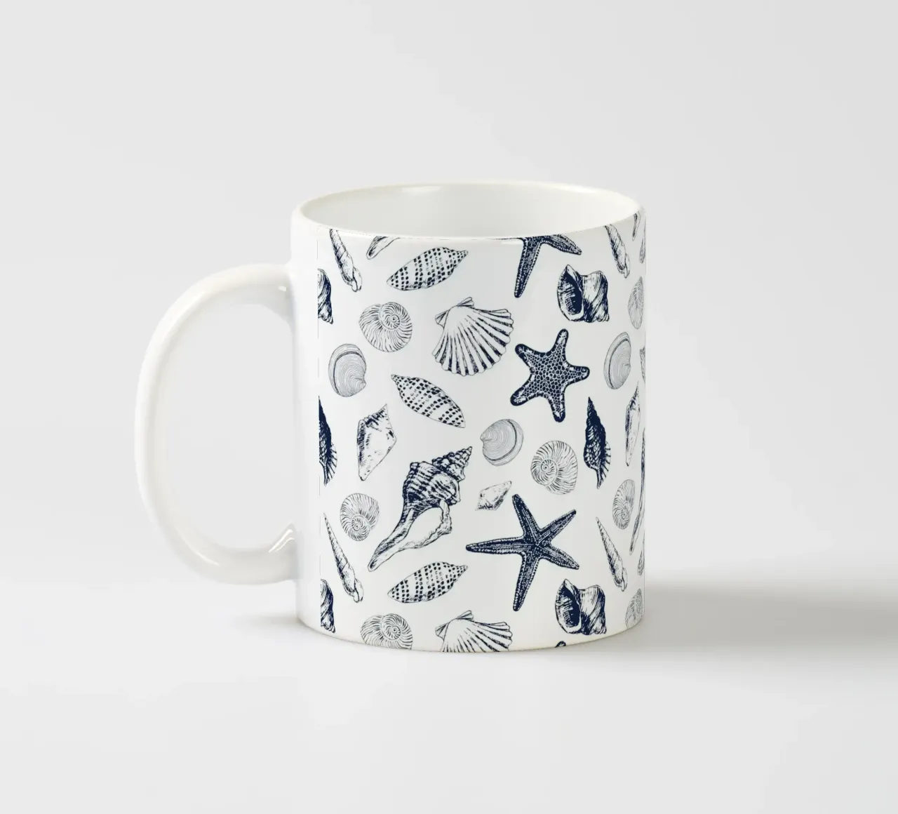 Conchiglie in marina tazza in ceramica da Painted Nature